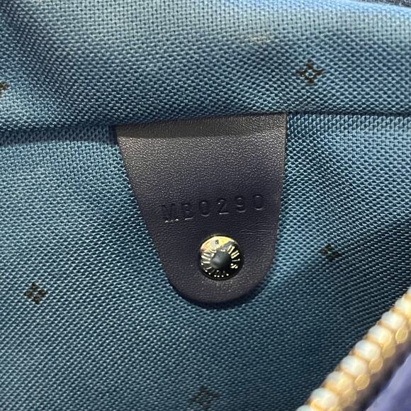 LOUIS VUITTON Speedy Bandouliere 30 Blue Escale Canvas Satchel Bag - Picture 9 of 15